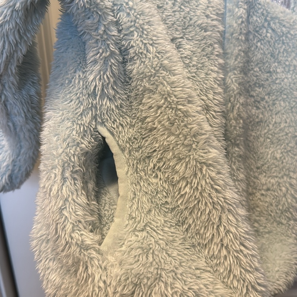 Light blue toddler The North Face fleece coat - Picture 3 of 7